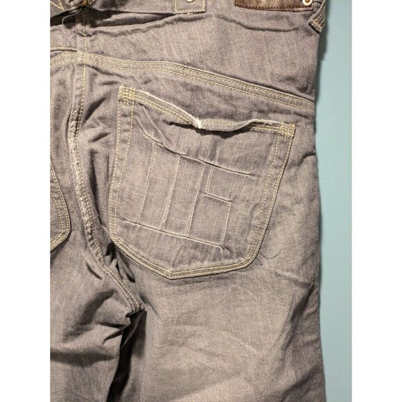 Vintage Y2K Skater Mad Soul Jeans Denim 36x32 Grey - Picture 9 of 16